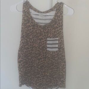 PINK Victoria's Secret Leopard Print Tank Top